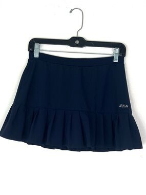FILA women’s navy pleated tennis mini skirt size medium